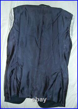 Recent Ermenegildo Zegna 15 Milmil 15 Navy Pinstripe Suit, 2 Piece, 40R