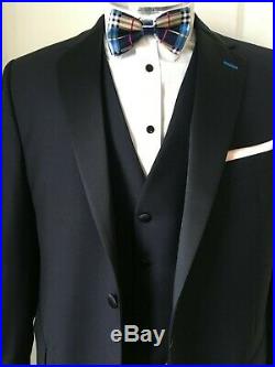 Reserve Collection Made In USA Italian Fabric 3-Piece Custom Tuxedo, size44R