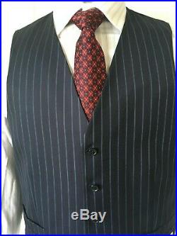 Reserve Collection Made in USA Italian FabricTailored Fit 3-Piece Suit, size42R