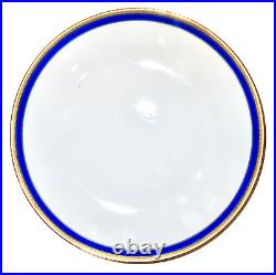 Richard Ginori Palermo Blue Italian Gilt Porcelain Service for 6 Nr Mint Cond'n