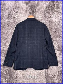 Rodd & Gunn Jacket Small Mens Blue Italian Fabric Wool Linen Sport Coat Blazer