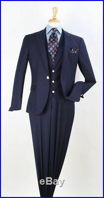 Royal Diamond Mens Luxury Wool Feel 3 Piece Suit Slim Fit Sizes Listed