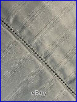 SFERRA Queen Italian Egyptian Cotton Blue Gray 4 Piece Sheet Set