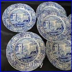 SPODE #7stored Blue Italian plates 6 pieces 19cm Made in the