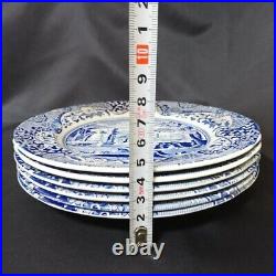 SPODE #7stored Blue Italian plates 6 pieces 19cm Made in the