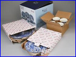 SPODE BLUE ITALIAN (12) pc. Setting for four NEW IN ORIGINAL BOX and QUICK SHIP