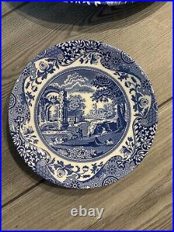 SPODE BLUE ITALIAN PORCELAIN SETTING PLATE CUP SAUCER PLATE BRAND NEW 5 Pieces