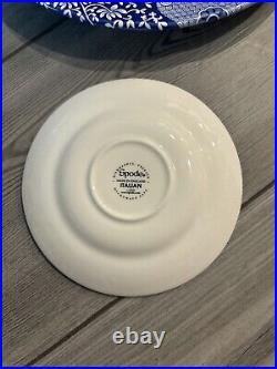 SPODE BLUE ITALIAN PORCELAIN SETTING PLATE CUP SAUCER PLATE BRAND NEW 5 Pieces