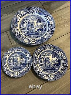 SPODE BLUE ITALIAN PORCELAIN SETTING PLATE CUP SAUCER PLATE BRAND NEW 5 Pieces