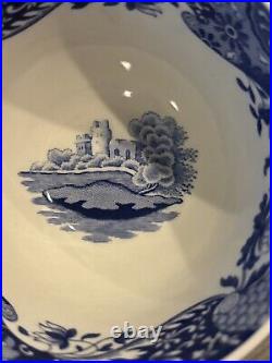 SPODE BLUE ITALIAN PORCELAIN SETTING PLATE CUP SAUCER PLATE BRAND NEW 5 Pieces