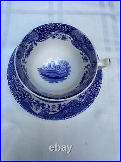 SPODE Blue White Italian 5 Piece Single Place Setting Porcelain New In Box