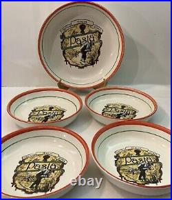 Serving Bowl Set Of 5 Ceramic Toscane Italia Roma Pasta Dish 1980