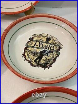 Serving Bowl Set Of 5 Ceramic Toscane Italia Roma Pasta Dish 1980