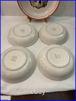 Serving Bowl Set Of 5 Ceramic Toscane Italia Roma Pasta Dish 1980