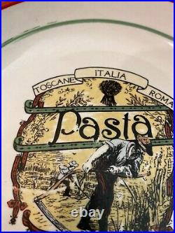 Serving Bowl Set Of 5 Ceramic Toscane Italia Roma Pasta Dish 1980