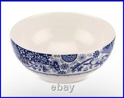 Set Of 4 Spode Blue Italian Brocato 5.5 Inch Bowl Microwave Dishwasher Safe