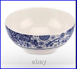 Set Of 4 Spode Blue Italian Brocato 6.5 Inch Bowl Microwave Dishwasher Safe