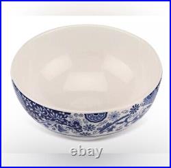 Set Of 4 Spode Blue Italian Brocato 6.5 Inch Bowl Microwave Dishwasher Safe