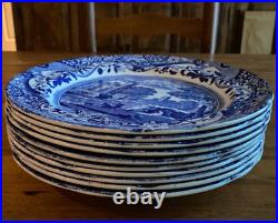 Set of 10 (Ten) Copeland Spode Dinner Plates Italian Pattern 10 1/2 1930s