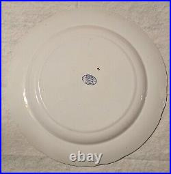 Set of 4 Copeland Spode Dinner Plates Italian Pattern 10 1/2 Scalloped