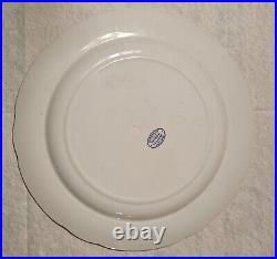 Set of 4 Copeland Spode Dinner Plates Italian Pattern 10 1/2 Scalloped