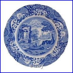 Set of 4 Spode Blue Italian Earthenware Dinner Plates, 10-Inch, New