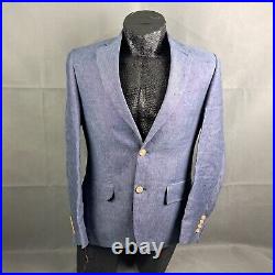 Solbiati 38S Mens Sportcoat Blazer Jacket Blue Italian Linen 2-Button Nordstrom