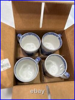 Spode 12 Piece Blue Italian Dinnerware Set, New in Box, Made in England