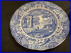 Spode #19 Vintage Blue Italian 19Cm Plates 4 Pieces