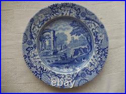 Spode #2 British Blue Italian Plates 6 Pieces 15.7Cm