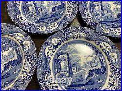 Spode #5 Blue Italian 26Cm Dinner Plates 4 Pieces