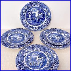 Spode 7 Piece Set Blue Italian Plate