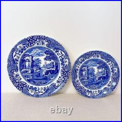 Spode 7 Piece Set Blue Italian Plate