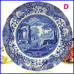 Spode #8 Kiwami Blue Italian Dinner Plates 5 Pieces