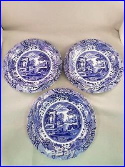 Spode BLUE ITALIAN 6 Piece Set Pasta Bowls & Plates