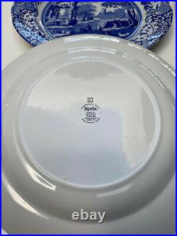 Spode BLUE Italian Porcelain Ceramic 12 Piece set of Dinner Soup Bowls and Salad