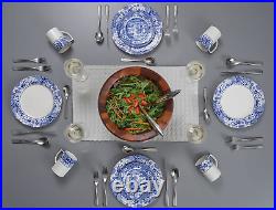 Spode Blue Italian 12 Piece Dinnerware Set