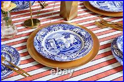 Spode Blue Italian 12-Piece Dinnerware Set Service for 4 Dinner Plate Sal