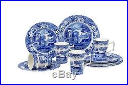 Spode Blue Italian 12 piece Dinnerware Set Service for 4 MADE IN ENGLAND NEW
