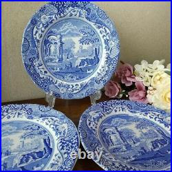 Spode Blue Italian 19Cm Plates 3 Pieces