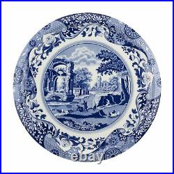 Spode Blue Italian 2 Piece Porcelain 11.5 Serving Platter with 9 Dome