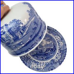 Spode Blue Italian 2-Piece Serving Platter with Dome