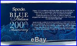 Spode Blue Italian 200th Anniversary 2 Piece Fruit Strainer Platter NIB