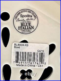 Spode Blue Italian 200th Anniversary 2-Piece Fruit Strainer with COA New Open Box