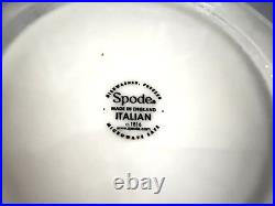 Spode Blue Italian 24 Pc 8 Place Settings Dinnerware Set Plates Bread Bowls