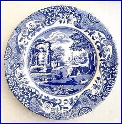 Spode Blue Italian 24 Pc 8 Place Settings Dinnerware Set Plates Bread Bowls