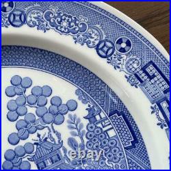 Spode Blue Italian 27cm plate made in the UK 2 pieces set