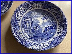 Spode Blue Italian 4 Seven Piece Place Settings. Total Of 28 Pieces