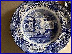 Spode Blue Italian 4 Seven Piece Place Settings. Total Of 28 Pieces