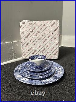 Spode Blue Italian 5 Piece Place Setting. (50)